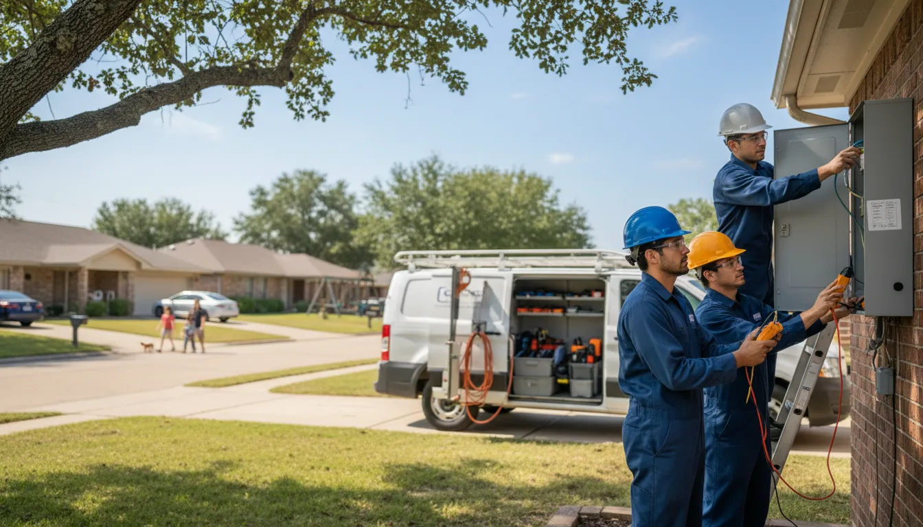 Certified electrician providing emergency electrical services in Rockwell City, IA
